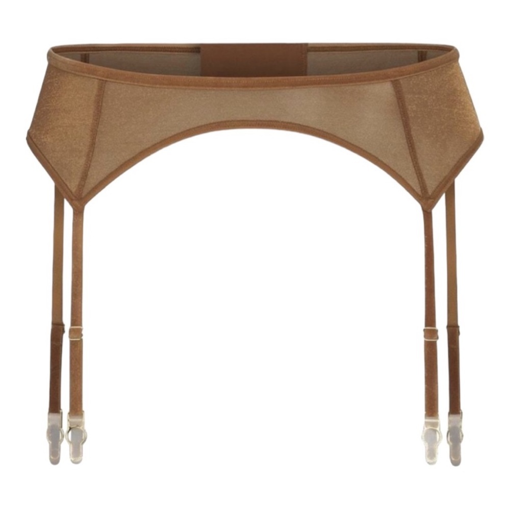 NWT SKIMS Glisenette Garter Belt in Chai size S